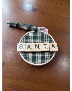 Scrabble Hoop-Santa