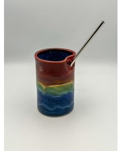 Cup with straw